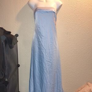 Chic Strapless Light Blue Dress